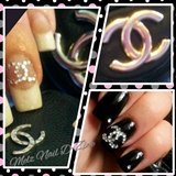 Chanel inspired nails