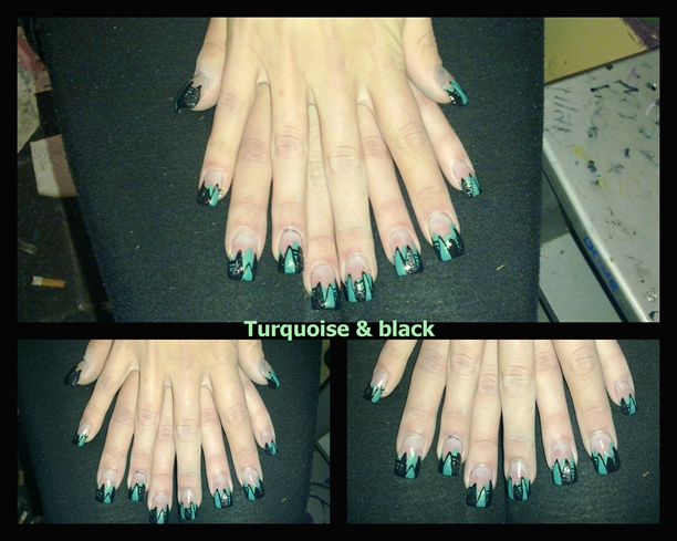 turquoise spikes