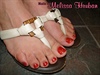 Candy Apple Glitter Toes