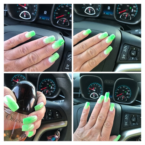 Lime Green Ombr&#233; 