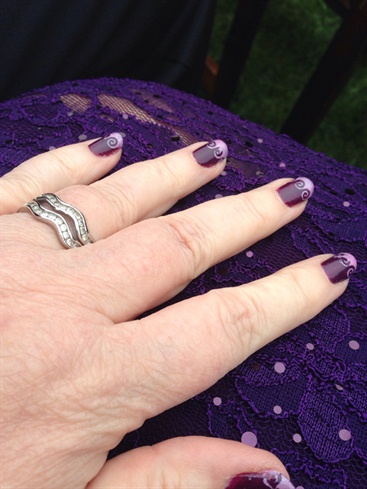 Purple Wedding Nails