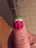 Watermelon nail