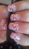 Pink Ombre w/ flowers
