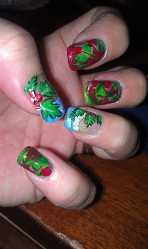 Holly/ no water- water marble