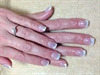 Wedding French with Glitter Tips