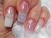 Wedding Nails With Encapsulated Roses