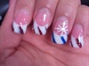 Candy Cane Inspired Christmas Nails