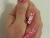 Valentine&#39;s Water Marble press on nails