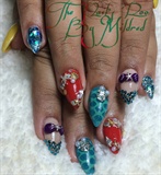 The Little Mermaid Inspired Nails