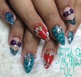 The Little Mermaid Inspired Nails 