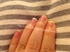 Easter color French tip nail
