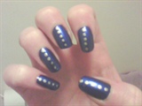 Blue with Gold Spots