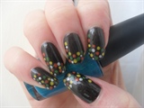 Black With Coloured Spots.