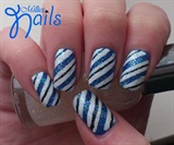 Blue and White Striped