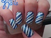 Blue and White Striped