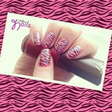 Pink Zebra Stripes