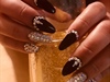 Rhinestone Black Nails 💅🏼