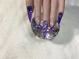Holiday Purple Nails