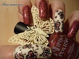 pretty butterfly nail art