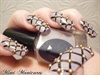 burlesque netting nails with studs
