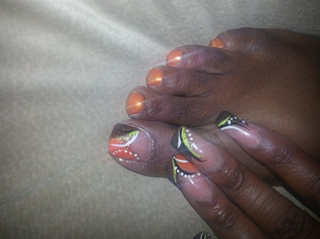 Fall nail and toes