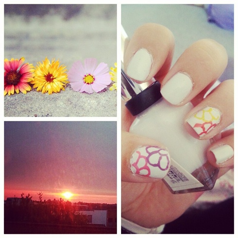 Cute summer nails &lt;3