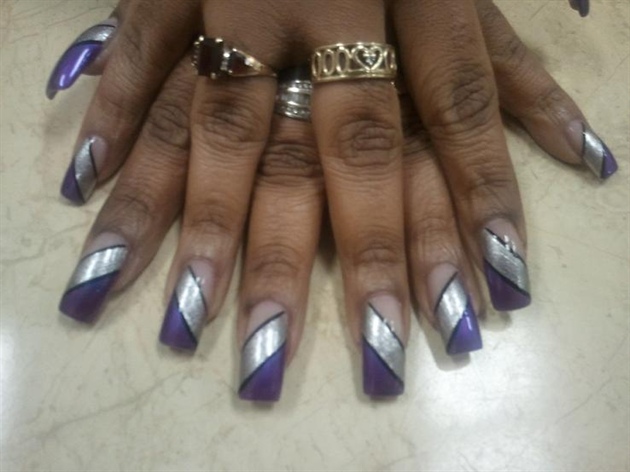 purple and silver