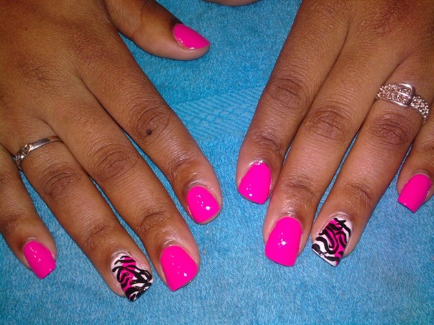 Hot pink zebra
