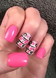 Xoxo Valentine&#39;s Day nails
