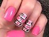 Xoxo Valentine&#39;s Day nails