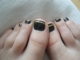 Black&amp;Gold Toes.x
