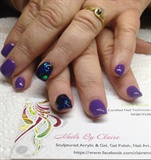Gel Polish With Feature Nails