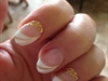 Gold French Manicure