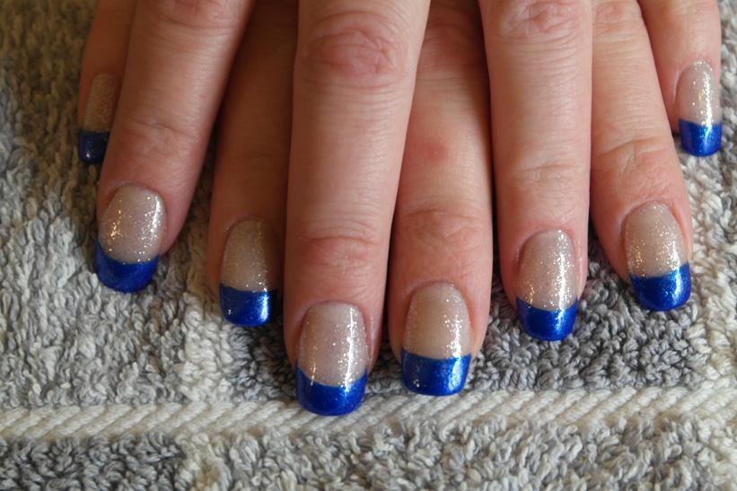 Blue glitter nail art - wide 7