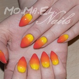 Pointy Nails with summer ombre