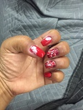 Hand Painted Floral Design