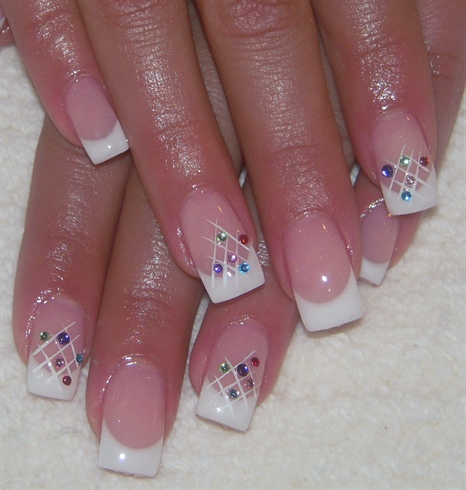 French nails with net