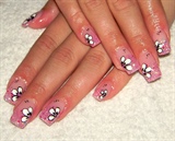 gel nails with flowers
