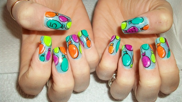 6. Geometric Party Nails - wide 5