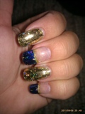 Gold and Blue foil
