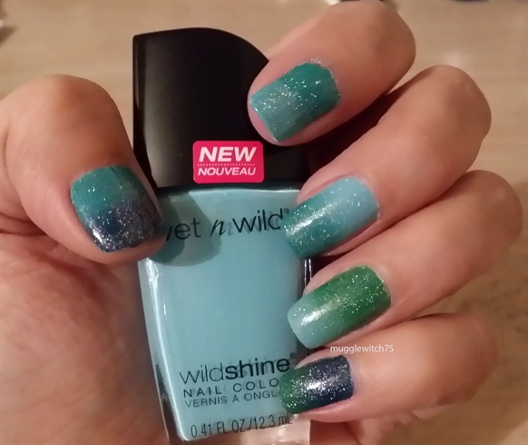 Blue and Green Ombre
