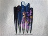Hand painted purple fairy nail art
