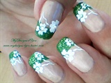 St. Patricks Day, green nails