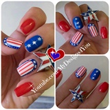  4th of July Nail Art | Independence Day