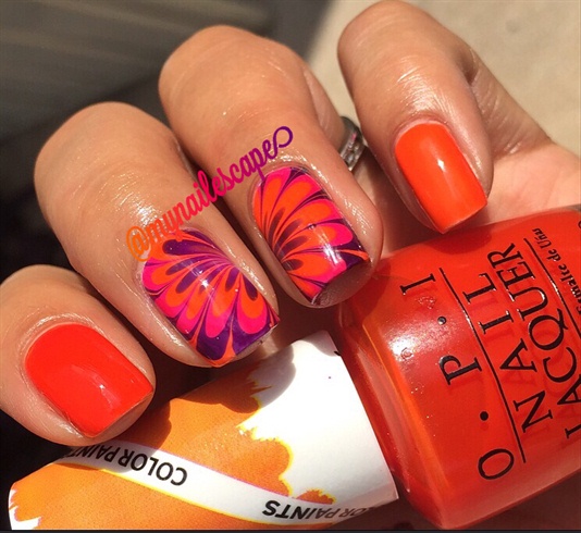 OPI Color Paints Watermarble