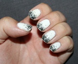 White with glitter