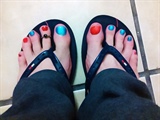 my toes with gel polish