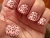 Pink w/brown flowers stamping plate