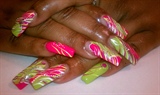 Lime Green and Hot Pink2