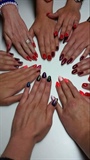 Gel Polish#multicolours#nails#cateye